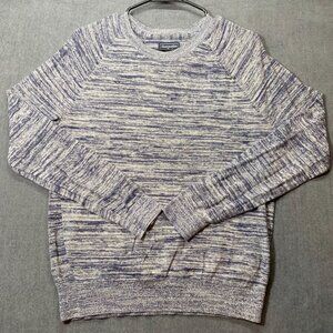 Abercrombie & Fitch Gray & Blue Marled Knit Light Sweater Womens Size Small